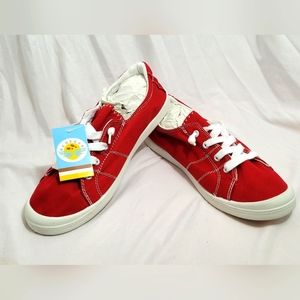 Beneker Bright Red Sneakers, Size 10, NWT